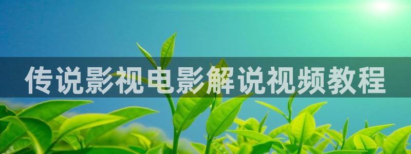 奇优影视电视剧你是我的荣耀：传说影视电影解说视频教程